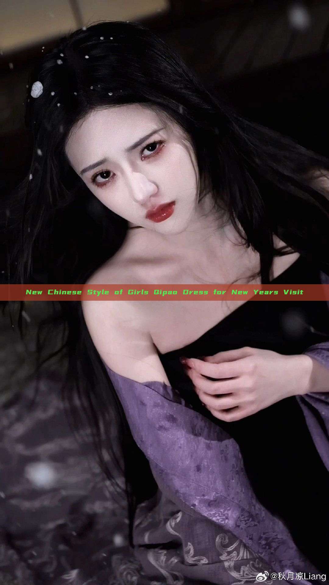 New Chinese Style of Girls Qipao Dress for New Years Visit New Chinese Style of Girls Qipao Dress for New Years Visit