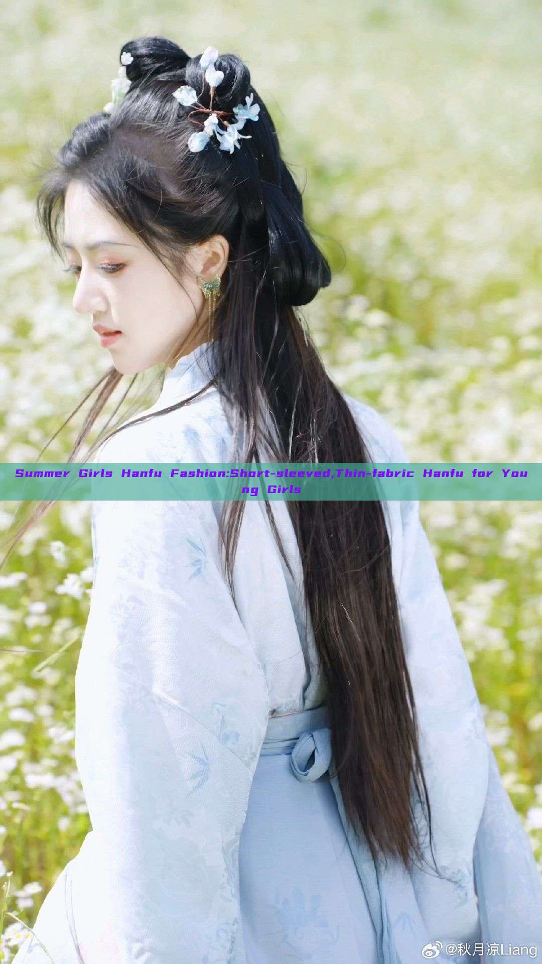 Summer Girls Hanfu Fashion:Short-sleeved,Thin-fabric Hanfu for Young Girls Summer Girls Hanfu Fashion:Short-sleeved,Thin-fabric Hanfu for Young Girls