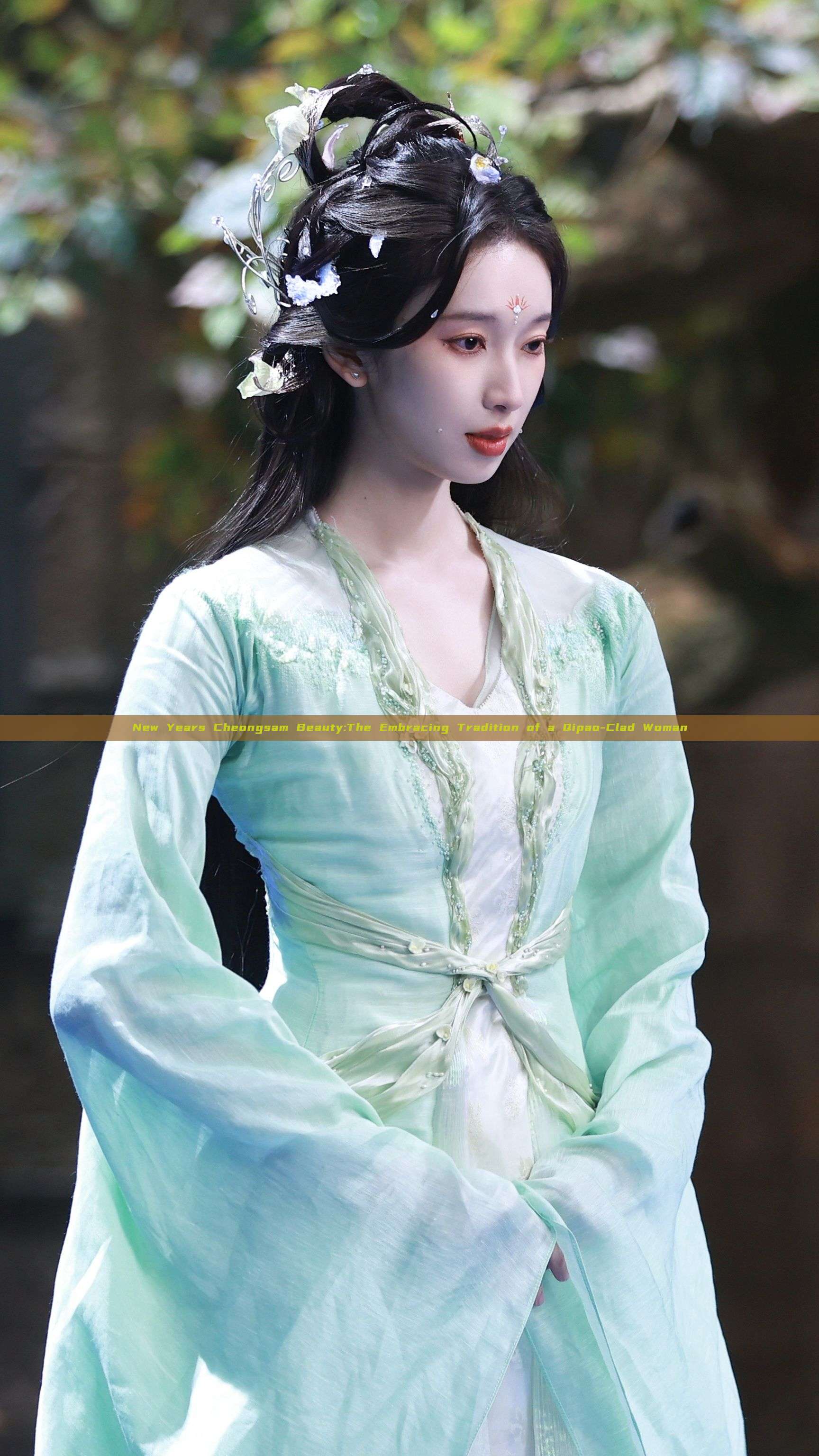 New Years Cheongsam Beauty:The Embracing Tradition of a Qipao-Clad Woman New Years Cheongsam Beauty:The Embracing Tradition of a Qipao-Clad Woman