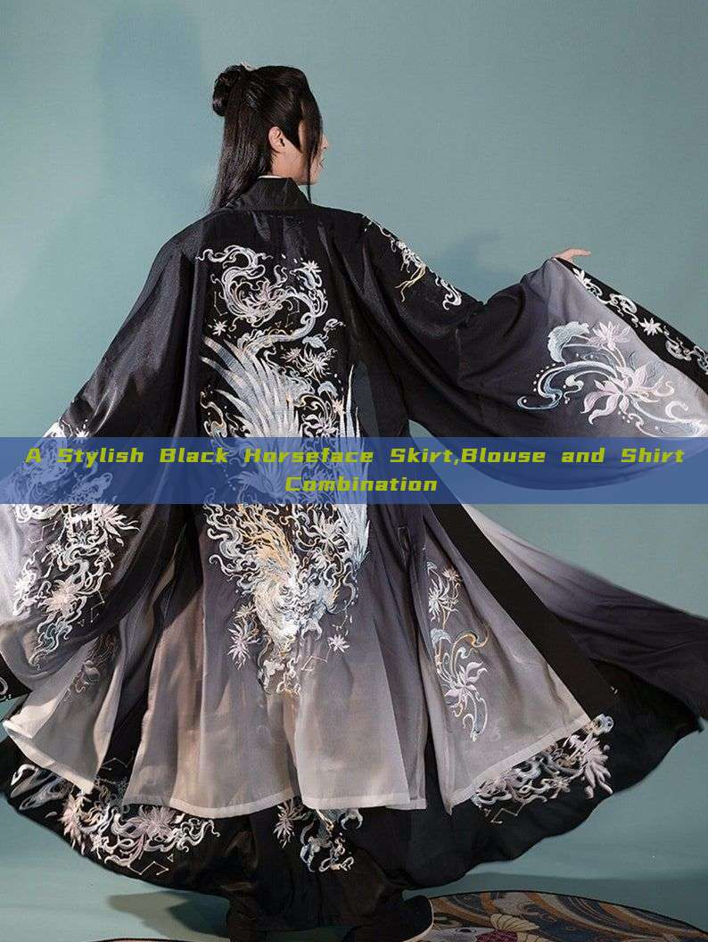 A Stylish Black Horseface Skirt,Blouse and Shirt Combination A Stylish Black Horseface Skirt,Blouse and Shirt Combination