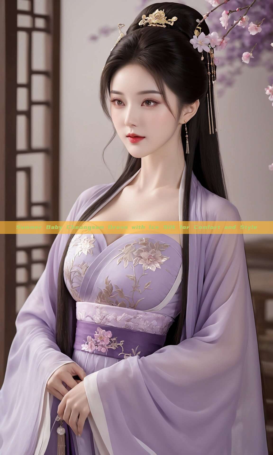Summer Baby Cheongsam Dress with Ice Silk for Comfort and Style