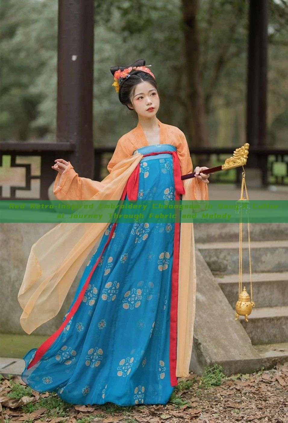 Red Retro-Inspired Embroidery Cheongsam in Song:A Cultural Journey Through Fabric and Melody