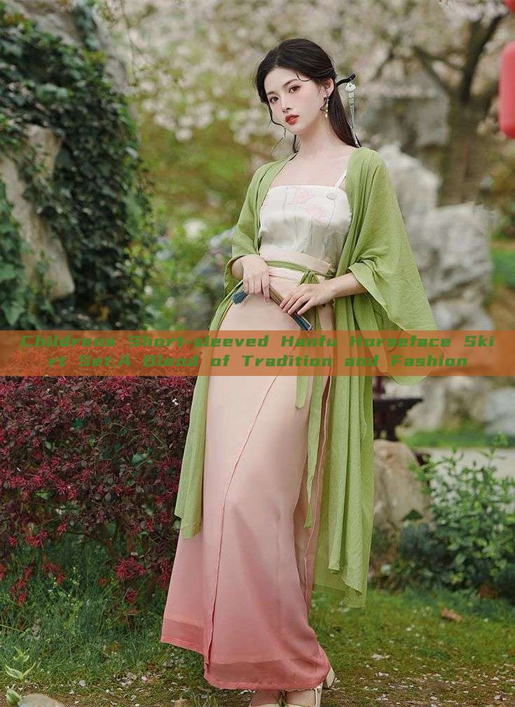 Childrens Short-sleeved Hanfu Horseface Skirt Set:A Blend of Tradition and Fashion Childrens Short-sleeved Hanfu Horseface Skirt Set:A Blend of Tradition and Fashion