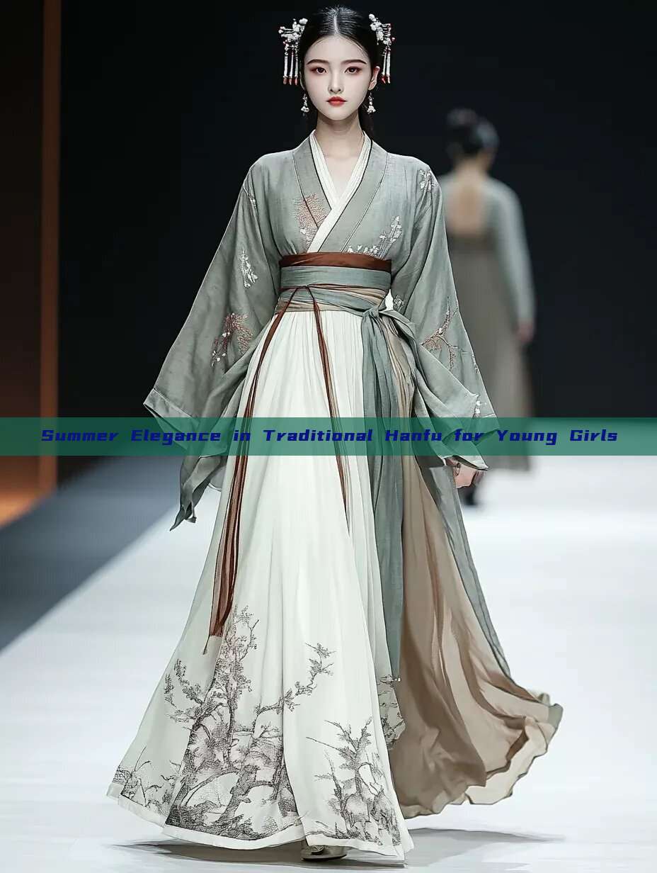 Summer Elegance in Traditional Hanfu for Young Girls