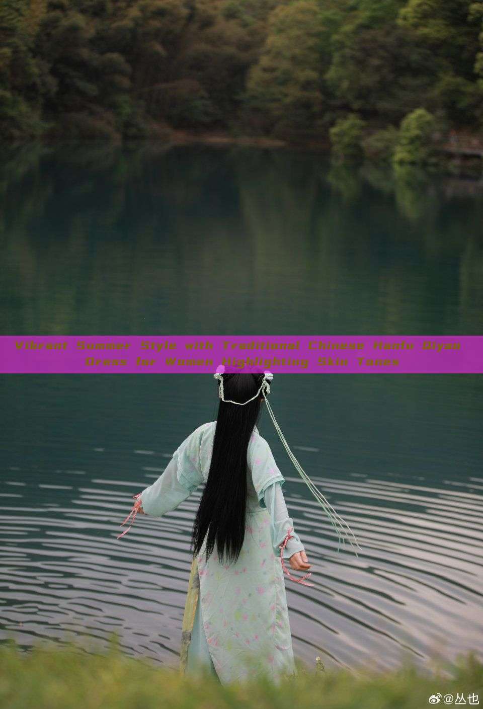 Vibrant Summer Style with Traditional Chinese Hanfu Qiyao Dress for Women Highlighting Skin Tones
