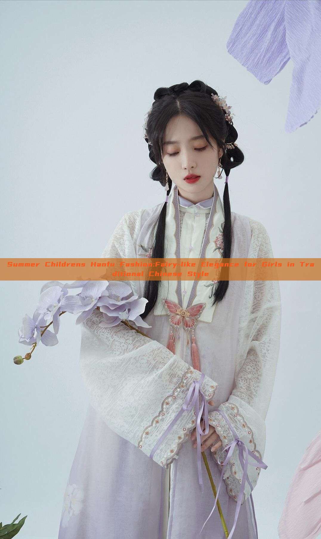 Summer Childrens Hanfu Fashion:Fairy-like Elegance for Girls in Traditional Chinese Style Summer Childrens Hanfu Fashion:Fairy-like Elegance for Girls in Traditional Chinese Style