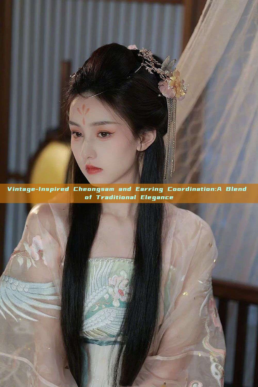 Vintage-Inspired Cheongsam and Earring Coordination:A Blend of Traditional Elegance Vintage-Inspired Cheongsam and Earring Coordination:A Blend of Traditional Elegance
