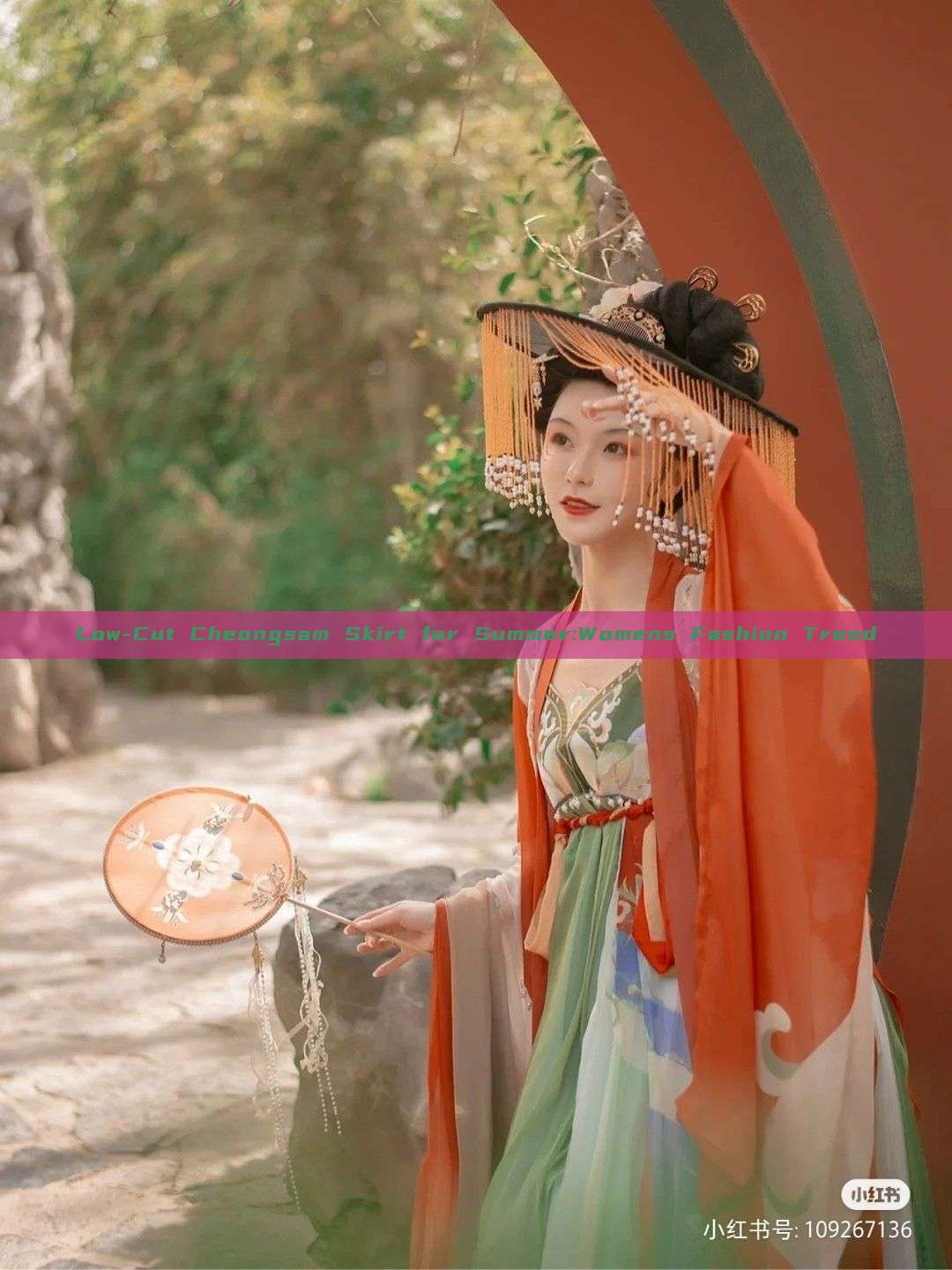 Low-Cut Cheongsam Skirt for Summer:Womens Fashion Trend