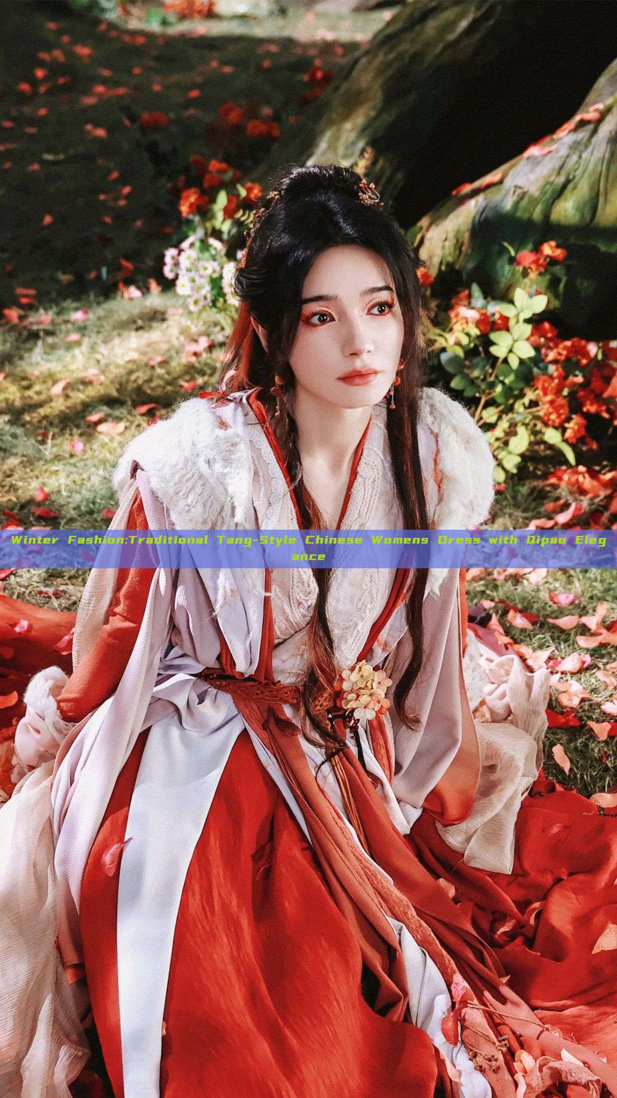 Winter Fashion:Traditional Tang-Style Chinese Womens Dress with Qipao Elegance Winter Fashion:Traditional Tang-Style Chinese Womens Dress with Qipao Elegance