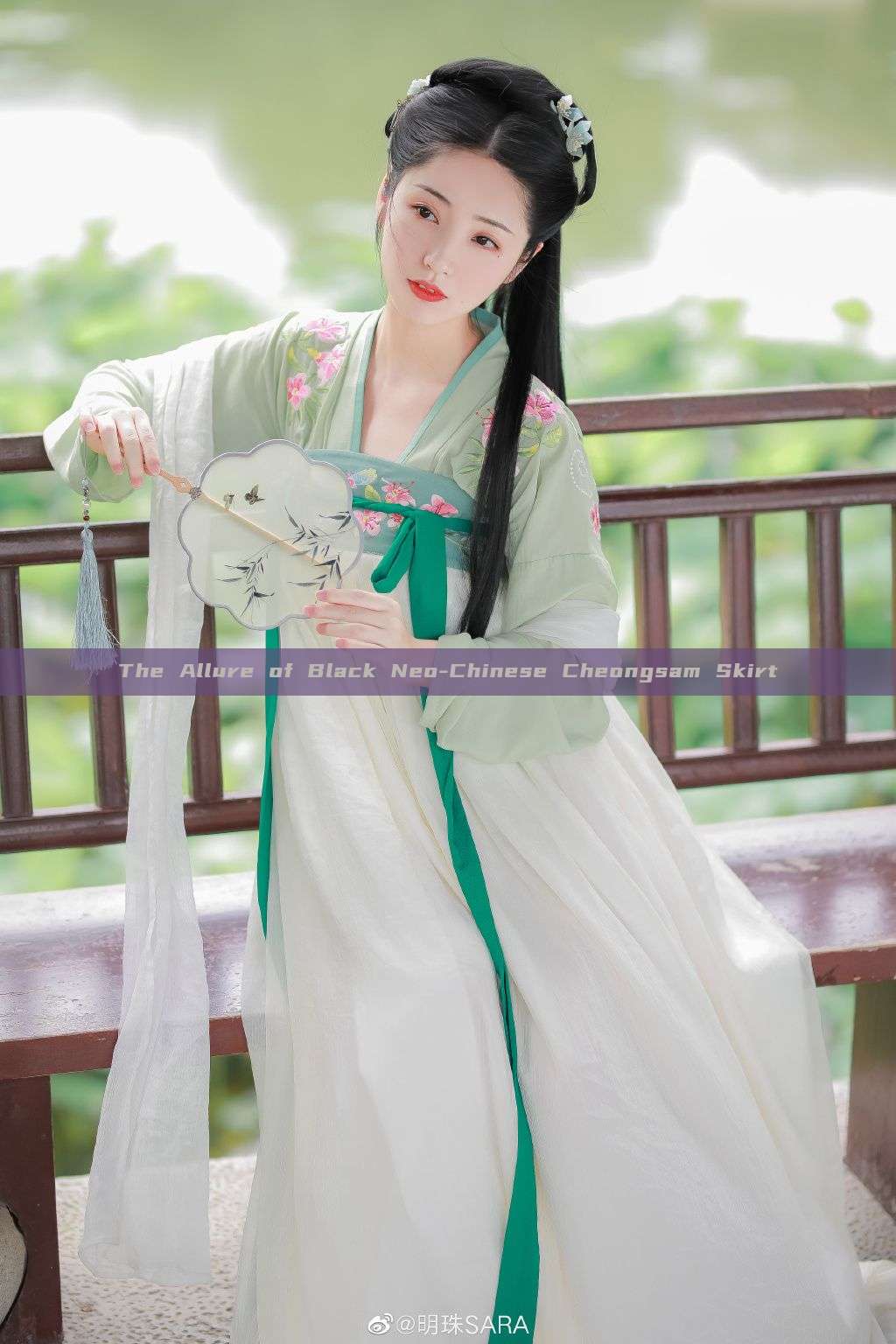 The Allure of Black Neo-Chinese Cheongsam Skirt The Allure of Black Neo-Chinese Cheongsam Skirt
