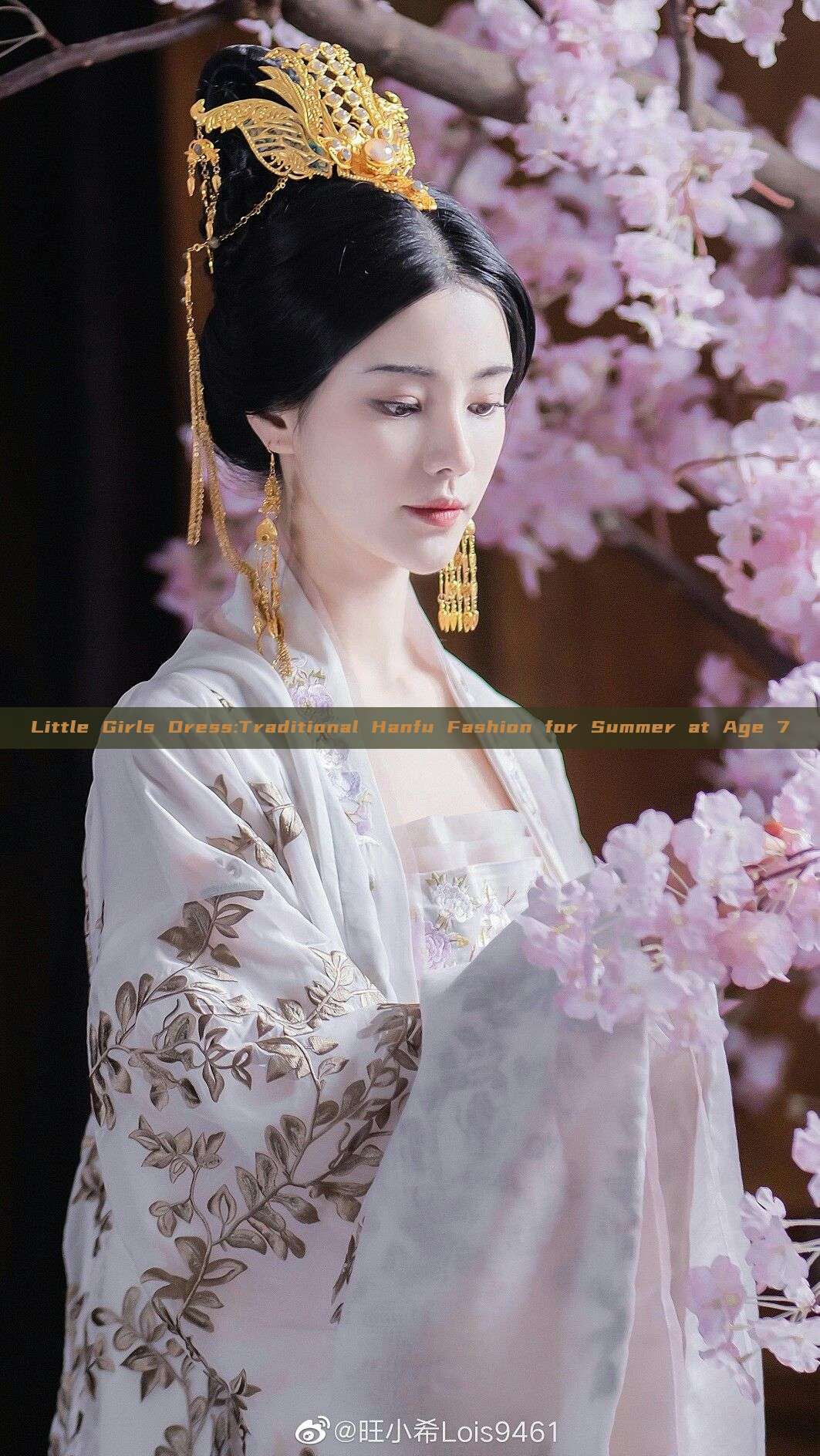 Little Girls Dress:Traditional Hanfu Fashion for Summer at Age 7 Little Girls Dress:Traditional Hanfu Fashion for Summer at Age 7