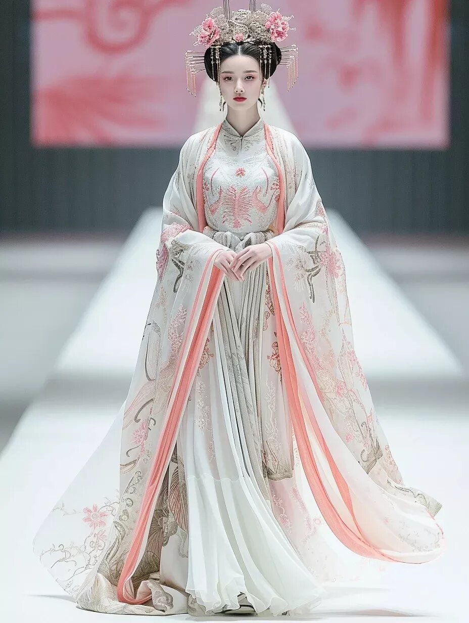 Charming and Lovely Eight-Year-Old Girl in Traditional Hanfu Fashion Charming and Lovely Eight-Year-Old Girl in Traditional Hanfu Fashion
