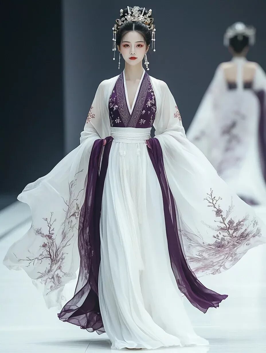 Little Girls in Traditional Charm:Hanfu Short-sleeved Tops