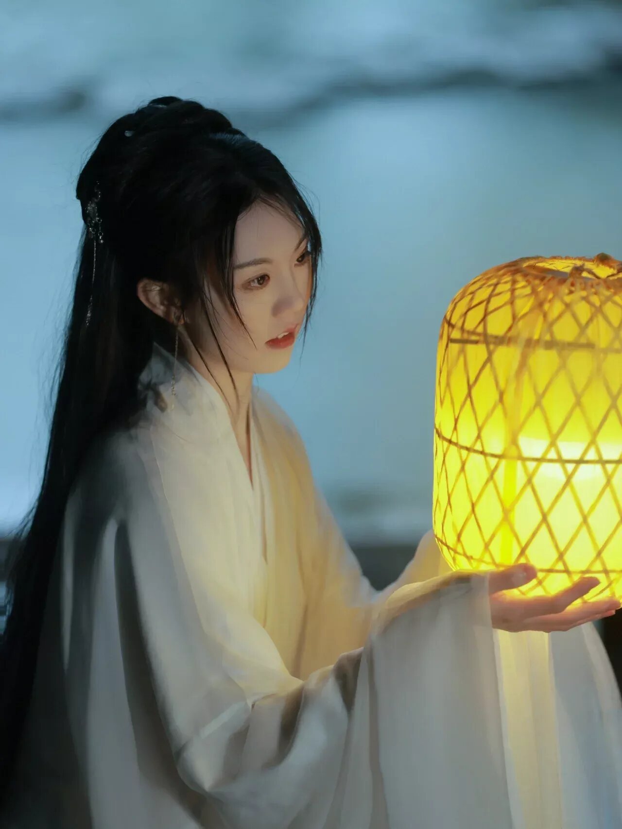 The Emotional Journey of a Falling Blossom in the Realm of Hanfu The Emotional Journey of a Falling Blossom in the Realm of Hanfu