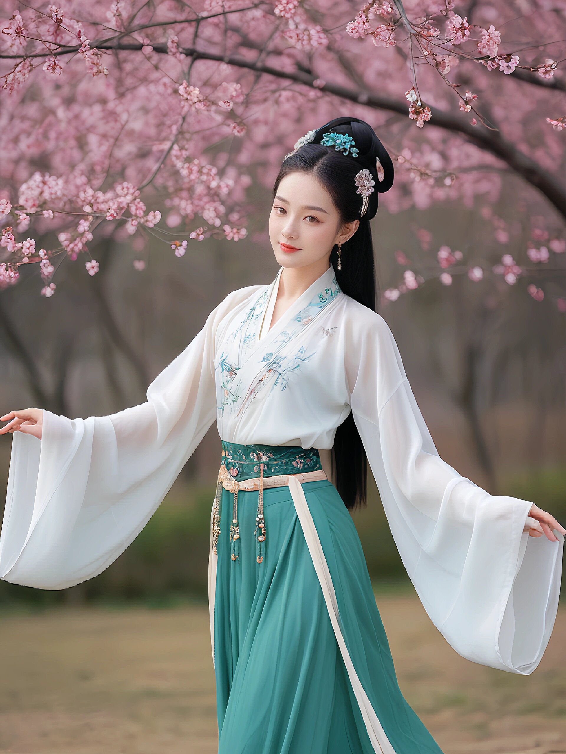 The Enchantment of a Pink Butterfly Hanfu The Enchantment of a Pink Butterfly Hanfu