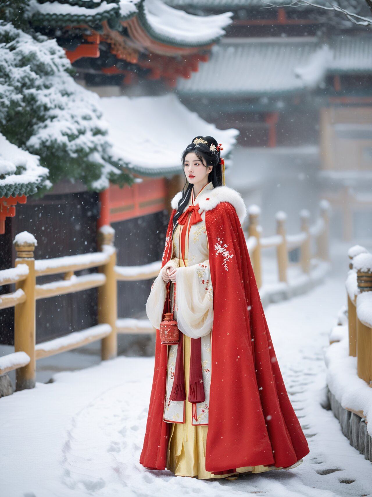Classic Elegance:The Allure of Old Beijing Womens Cotton Shoes with Horseface Skirt