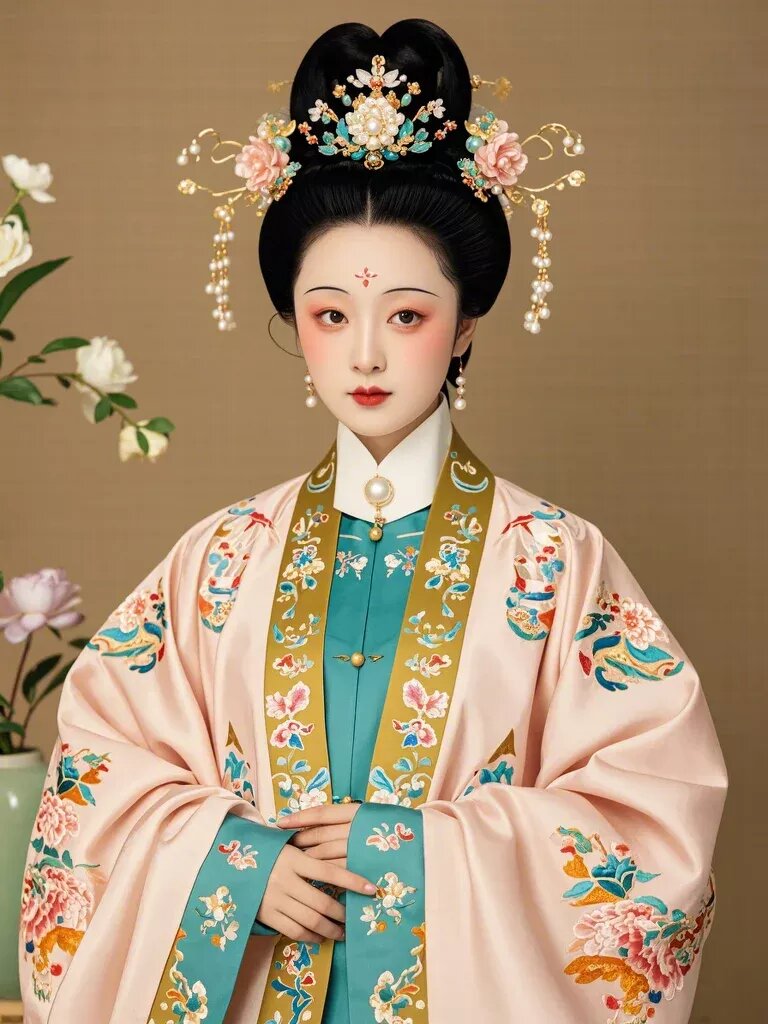 Winter Traditional Chinese Dress for Hanfu Girls:A New Years Greetings in Ethnic Style Winter Traditional Chinese Dress for Hanfu Girls:A New Years Greetings in Ethnic Style