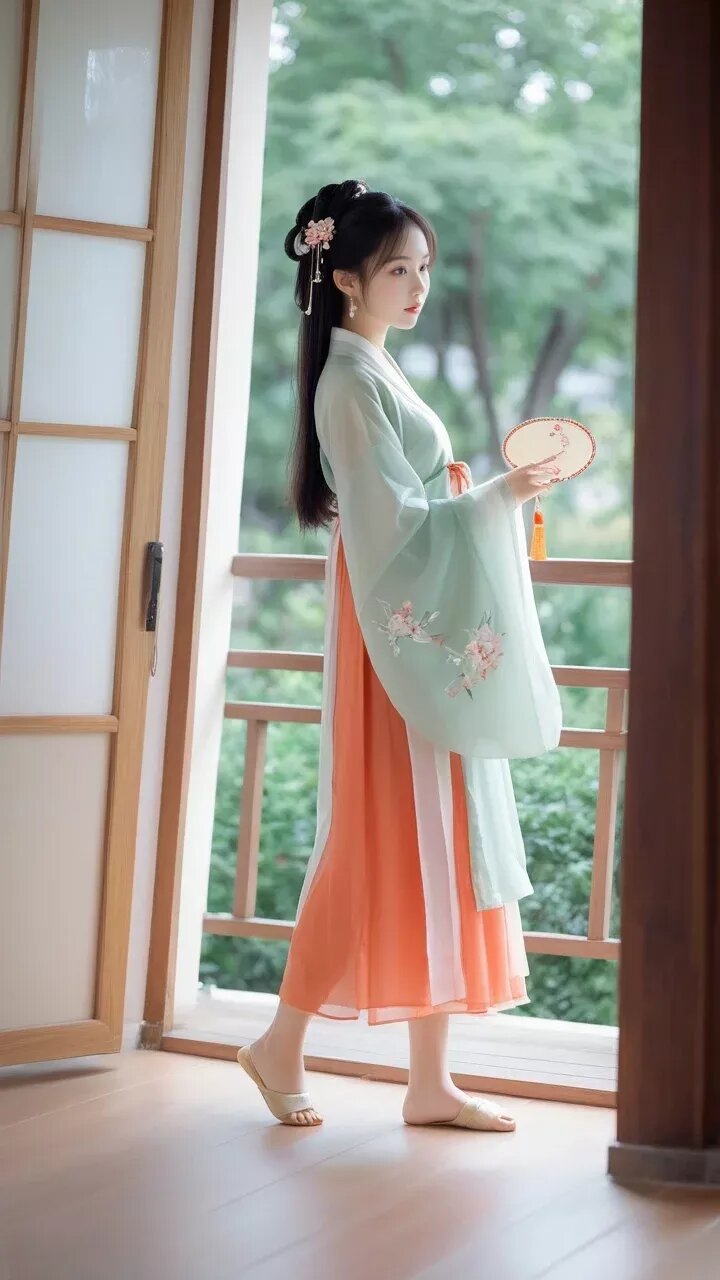 Winter Fashion for Girl Children in Traditional Tangzhuang and Hanfu Clothing
