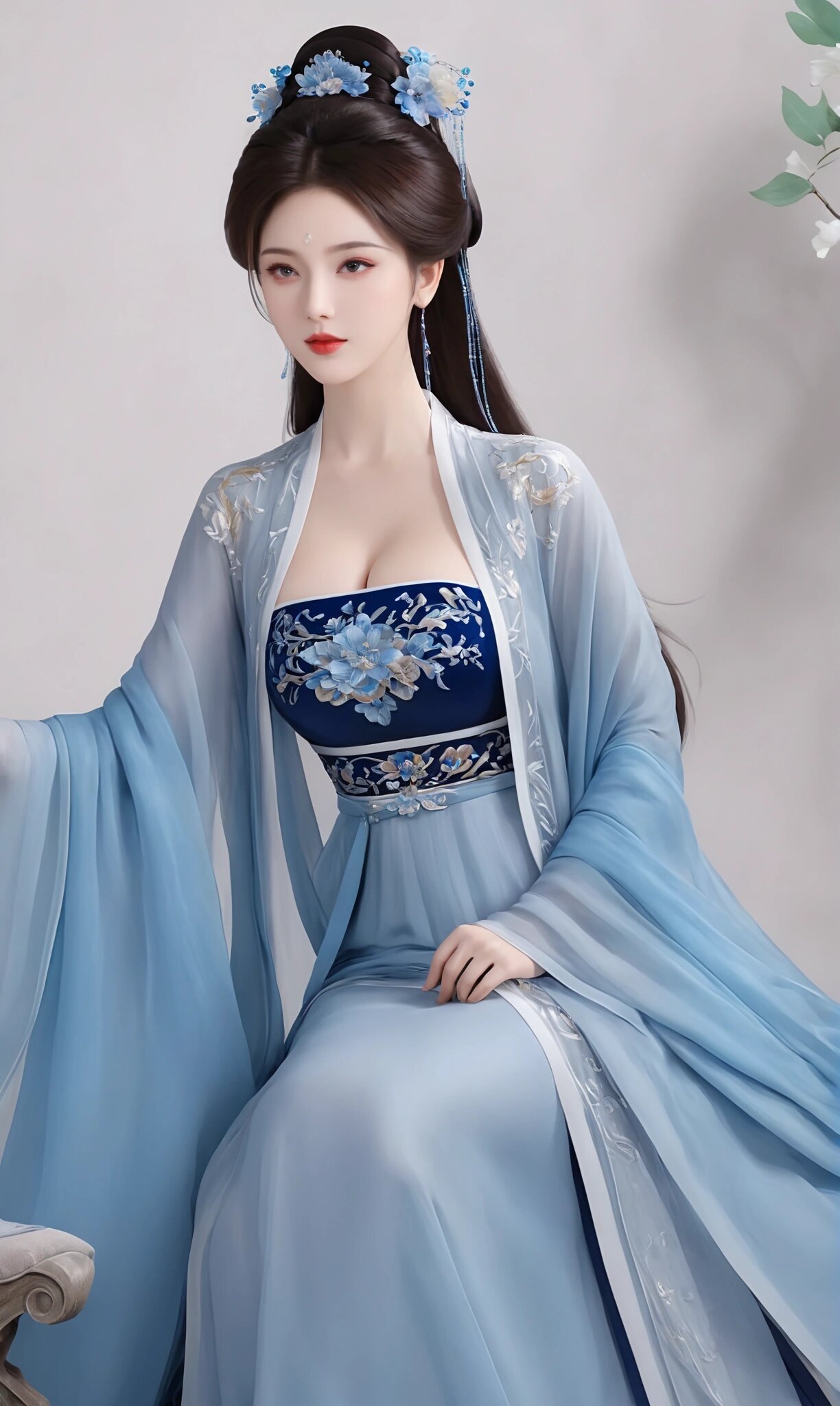 Announcing the Arrival of a Twelve-Year-Old Girl in Traditional Hanfu Fashion for Summer Announcing the Arrival of a Twelve-Year-Old Girl in Traditional Hanfu Fashion for Summer