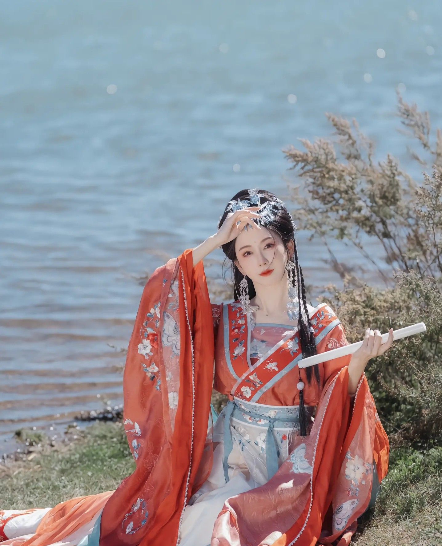 Traditional Chinese Style Childrens毛衣 with Horseface Skirt Traditional Chinese Style Childrens毛衣 with Horseface Skirt