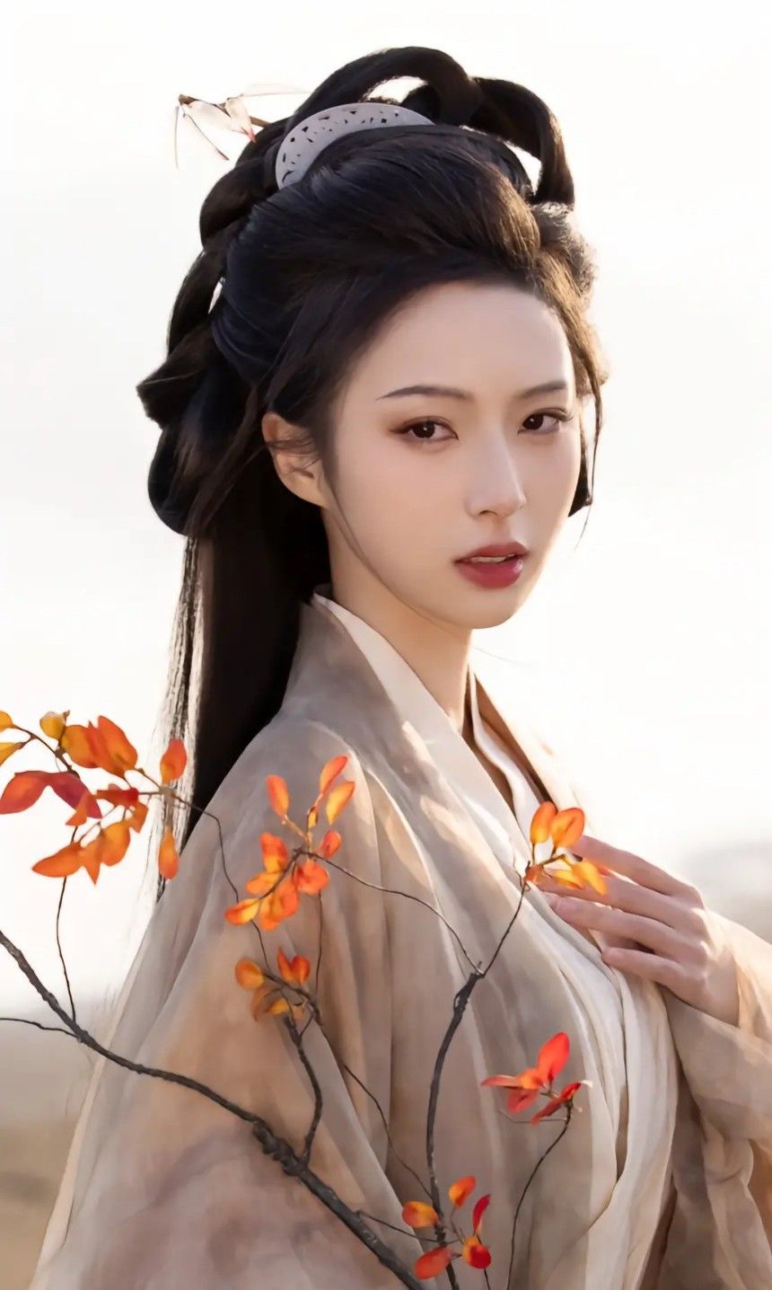 Blooming in Harmony:The Splendor of Hanfu and彼岸花,Embracing the Grace of a Waist-Length Bloom