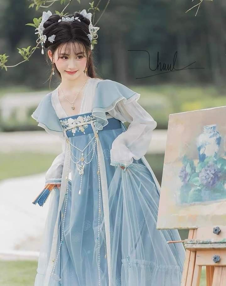 Winter Girls Traditional Chinese Hanfu Clothes with Enhanced Thickness for a Comfy Winter Look Winter Girls Traditional Chinese Hanfu Clothes with Enhanced Thickness for a Comfy Winter Look