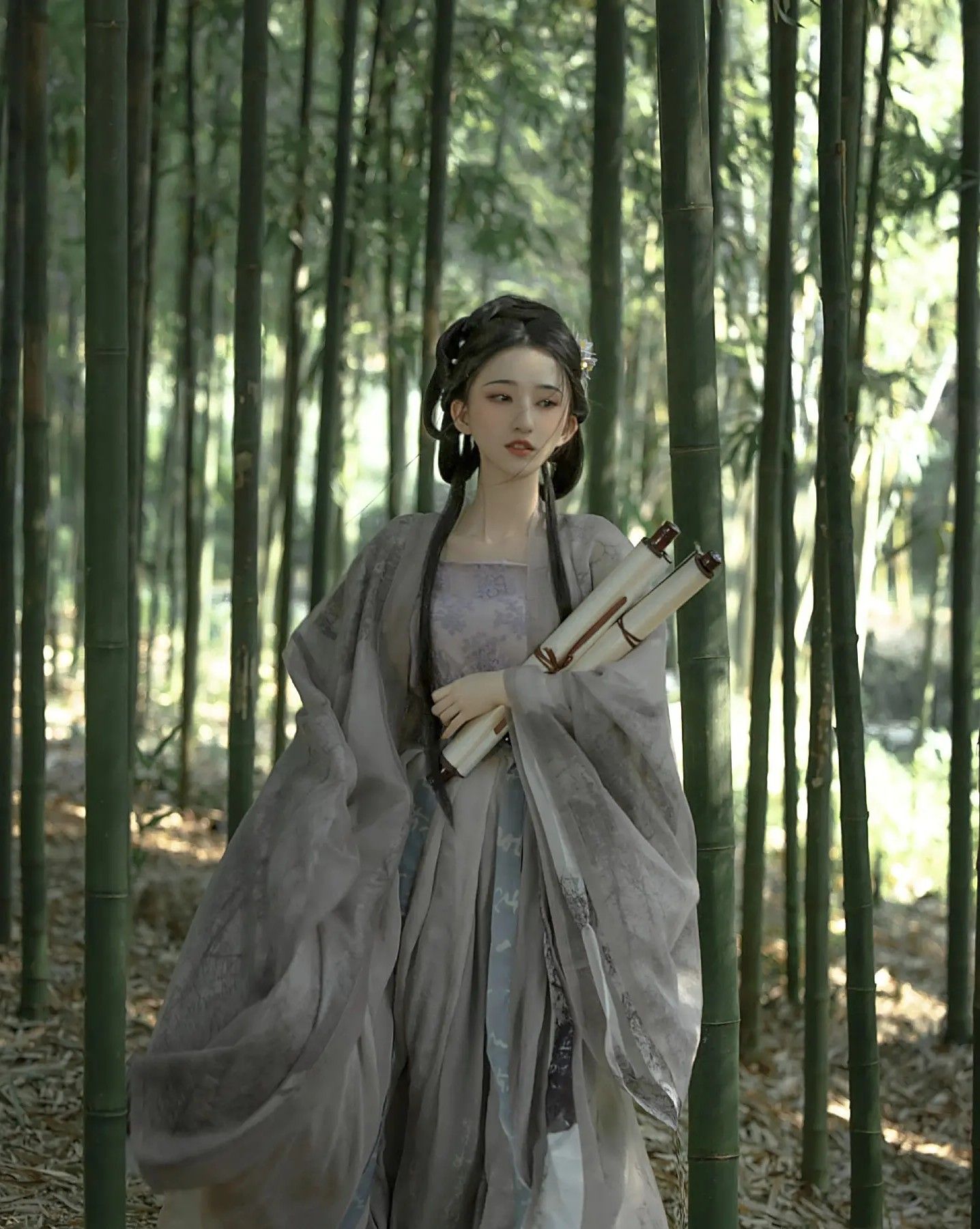 Winter Childrens Hanfu Hooded Cape with Puffy Robes for Girls Winter Childrens Hanfu Hooded Cape with Puffy Robes for Girls
