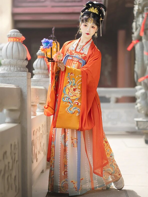 Elegant Summer Ladys Horseface Skirt Ensemble
