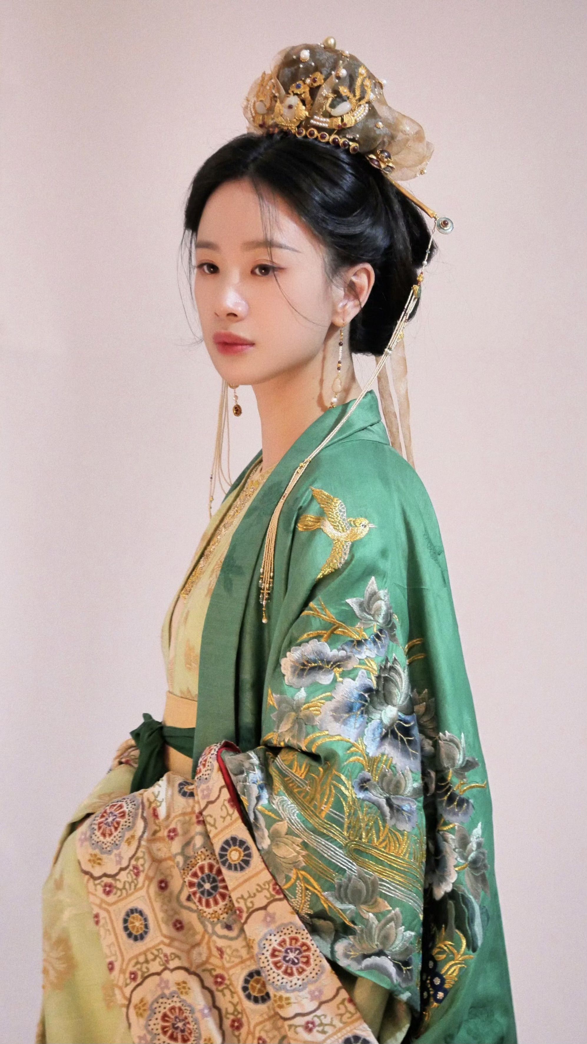 Green Childrens Hanfu Dress for Summer Green Childrens Hanfu Dress for Summer