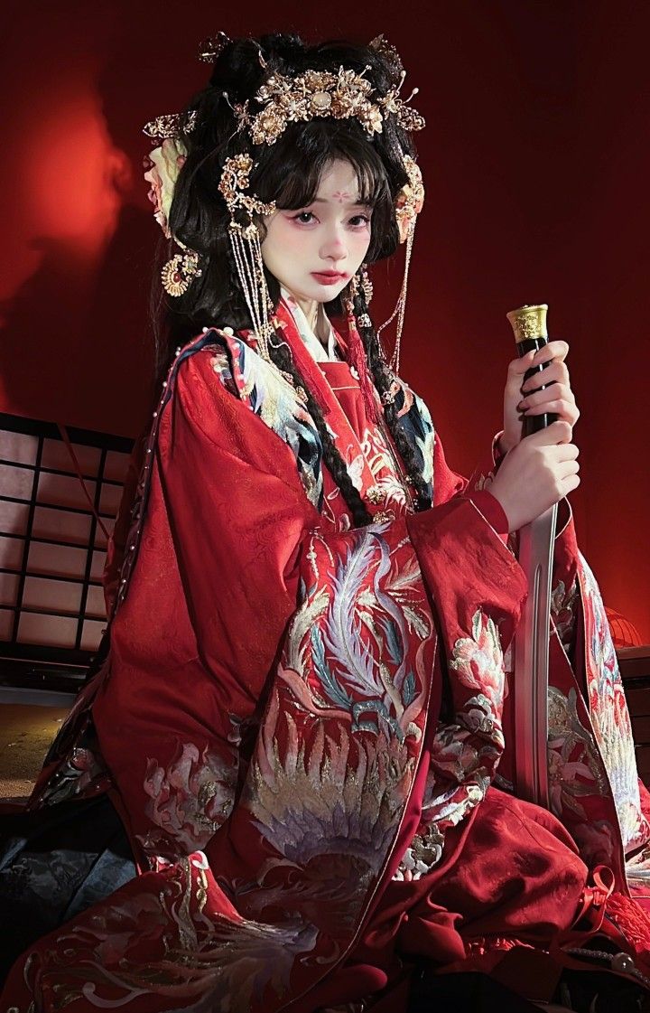 The Splendor of Hanfu:The Red-Black Cheongsams Ethereal Charm The Splendor of Hanfu:The Red-Black Cheongsams Ethereal Charm