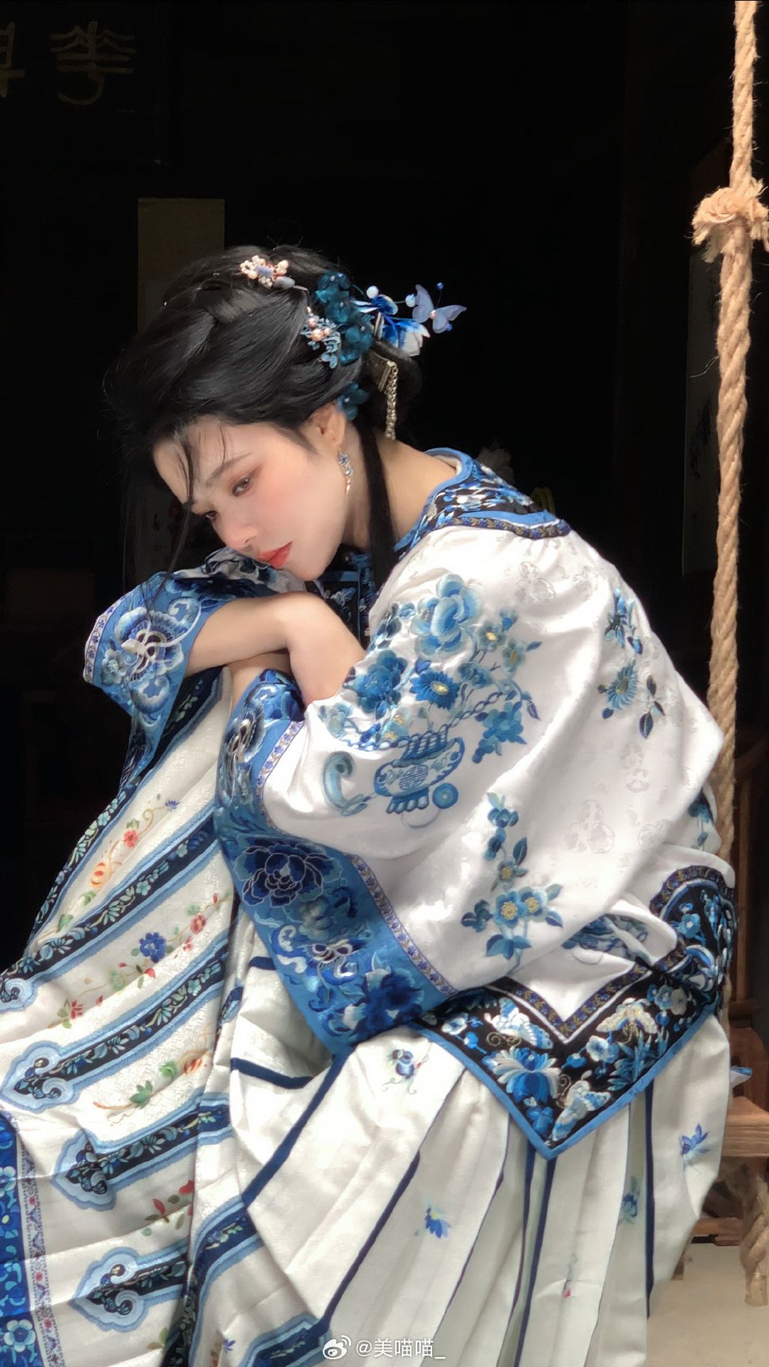 The Enchantment of a Red Cheongsam with Cape and Shawl