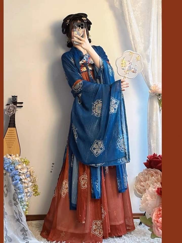 Pure-Color Hanfu Underwear with Suspended Belt