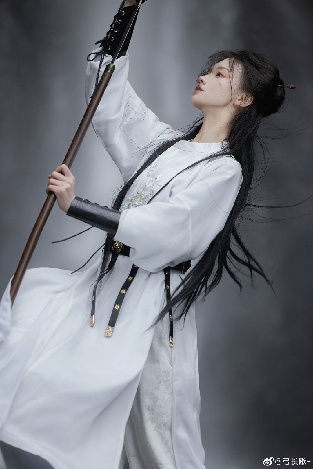 The Splendor of Winter Hanfu in Golden Yellow