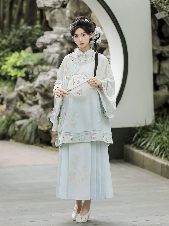 汉服假发头饰一体式