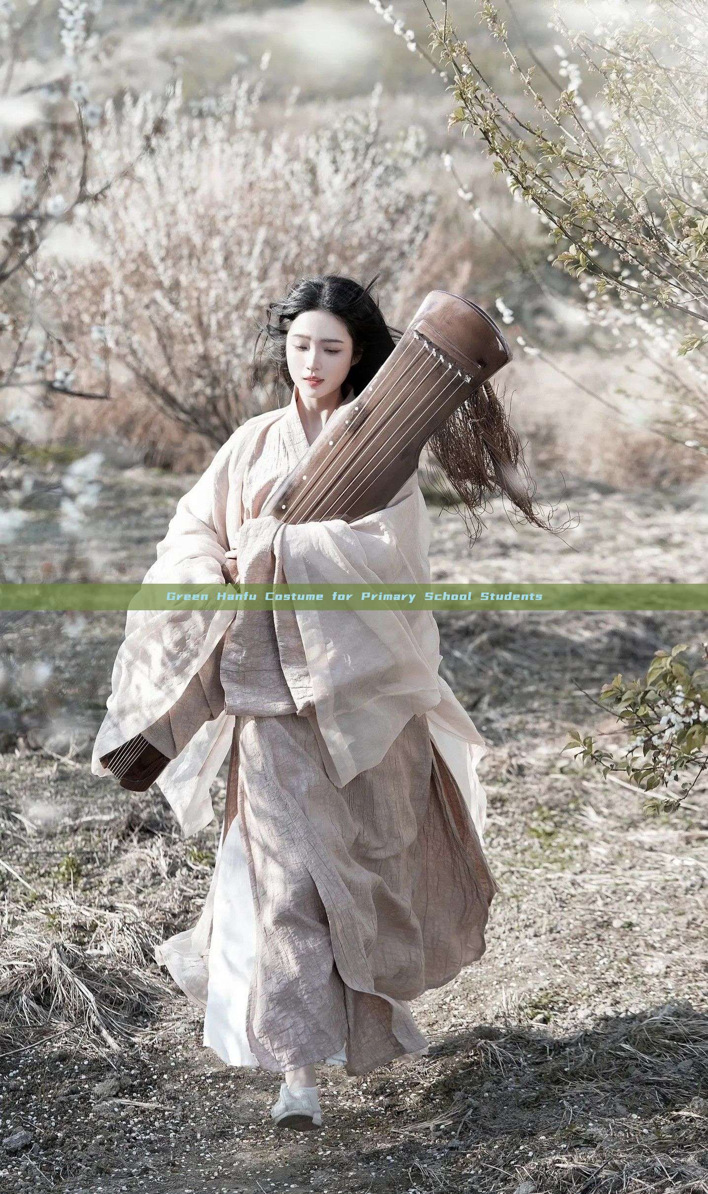 Green Hanfu Costume for Primary School Students