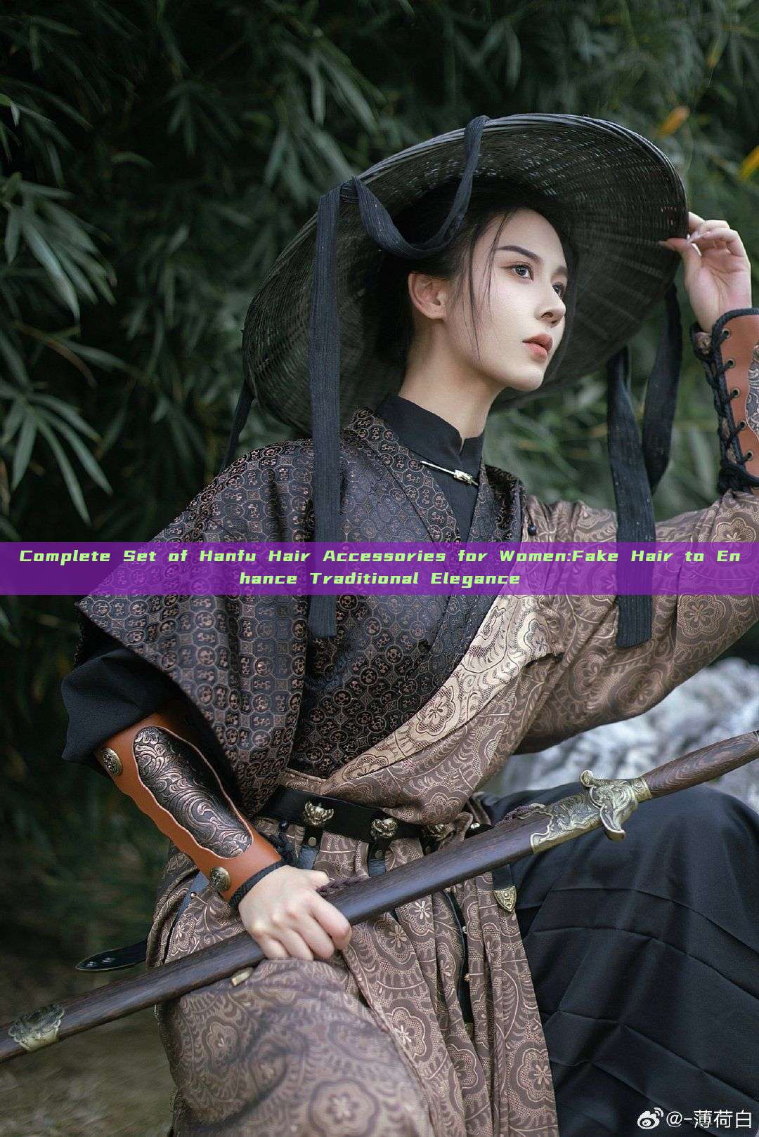 Complete Set of Hanfu Hair Accessories for Women:Fake Hair to Enhance Traditional Elegance Complete Set of Hanfu Hair Accessories for Women:Fake Hair to Enhance Traditional Elegance