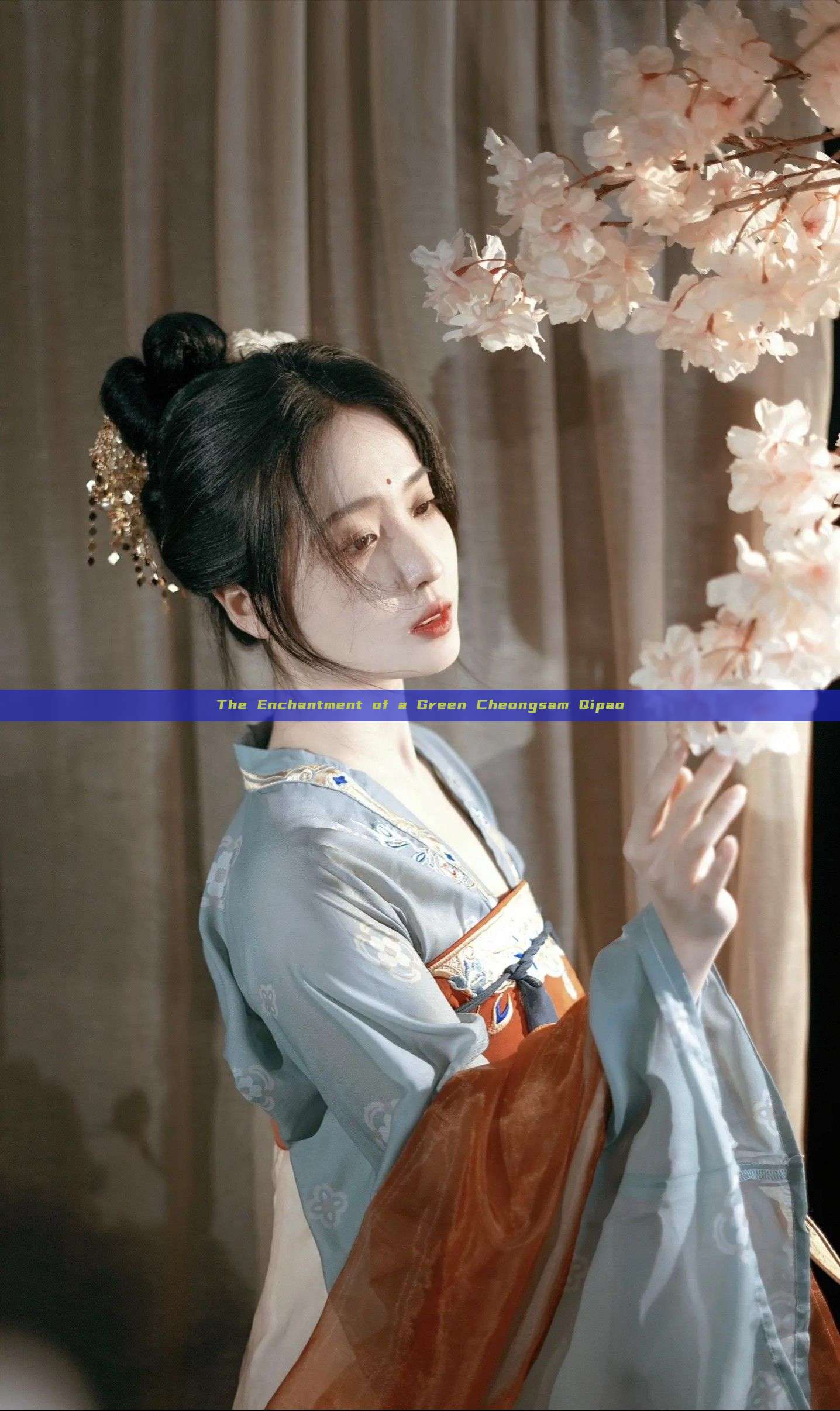 The Enchantment of a Green Cheongsam Qipao The Enchantment of a Green Cheongsam Qipao